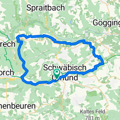 Gmünd - Zimmern - Lindach - Alfdorf - Gmünd