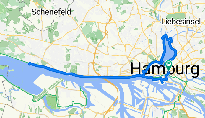 Mit dem Fixie nach Blankenese und durch Hamburg