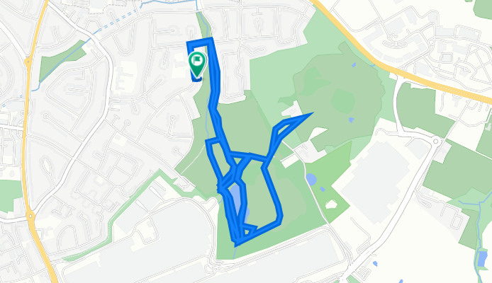 Snail-like route in Solihull