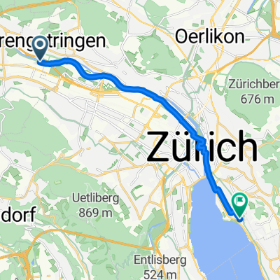 Route im Schneckentempo in Horgen