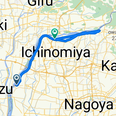 Moderate route in Ichinomiya-Shi