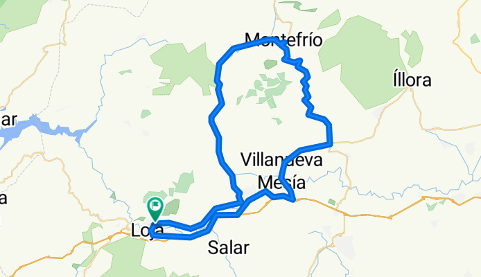 Loja-Arroyo Milanos-Montefrio-Tocon-Loja