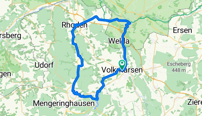 Volkmarsen-Diemelstadt-Arolsen-Volkmarsen