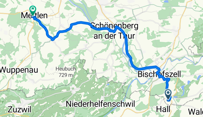 Langsame Fahrt in Mettlen