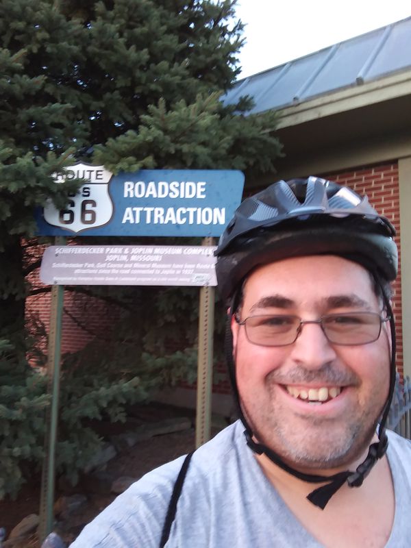 Rode to Schifferdecker Park play basketball road back home!