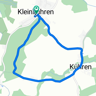 Einfache Fahrt in Kühren