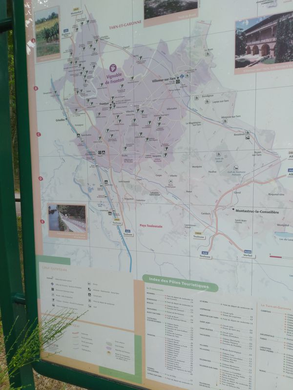 Chemin forêt de buzet sur Tarn au village