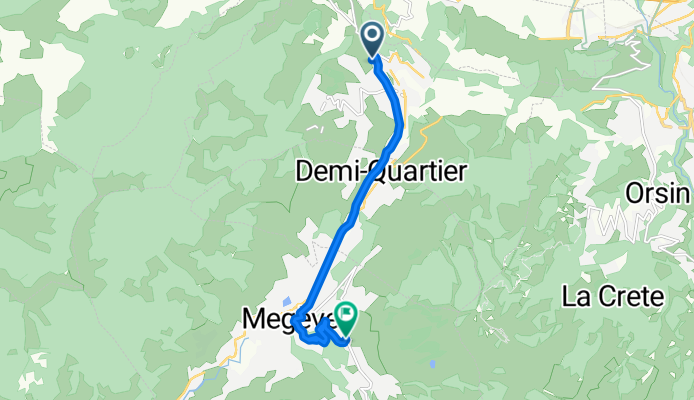 combloux -mont arbois, met stuk lopen