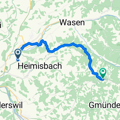 Langsame Fahrt in Kirchberg (BE)