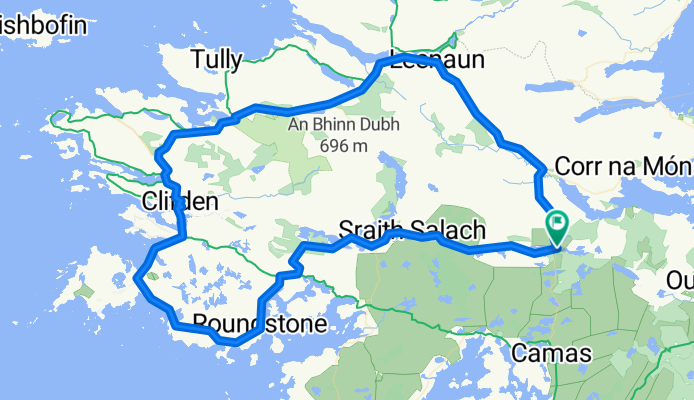 Maam Cross, Roundstone, Clifden Leenaun Loop