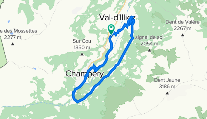 Tout droit à l'intérieur Val-d'Illiez