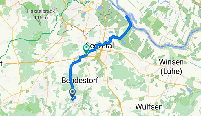 Einfache Fahrt in Jesteburg