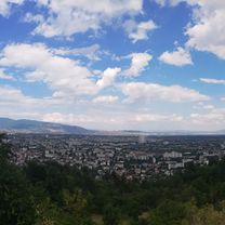 Skopje center to middle vodno plus half way to Sv Pantelejmon