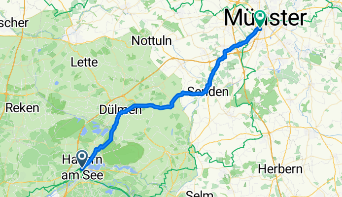 Haltern nach Münster
