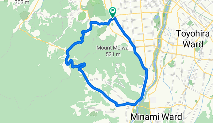 幌見峠、小林峠一周コース