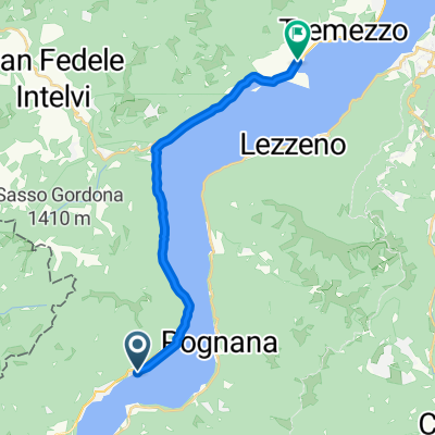 Gemütliche Route in Mezzegra
