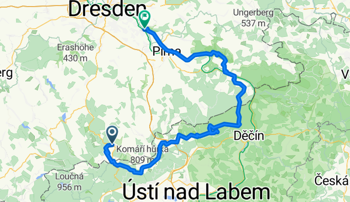 Entwurf Altenberg-Schneeberg-Polenztal-Dresden