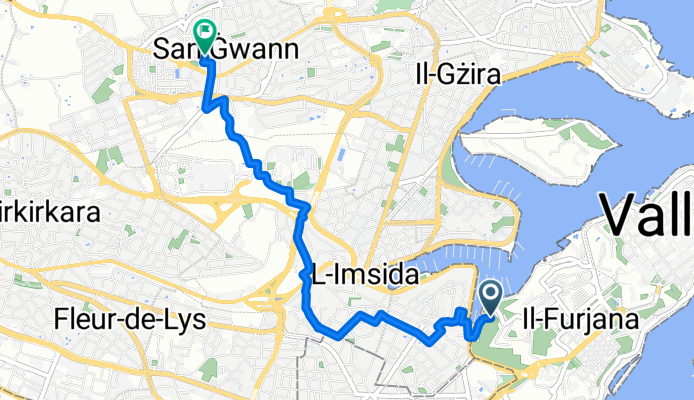 Itinéraire modéré en Msida