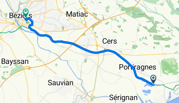 Tout droit à l'intérieur Béziers