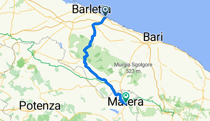 Da Trani a Matera pass. Castel del monte