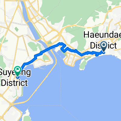 Haeundae Beach to Gwangan Beach