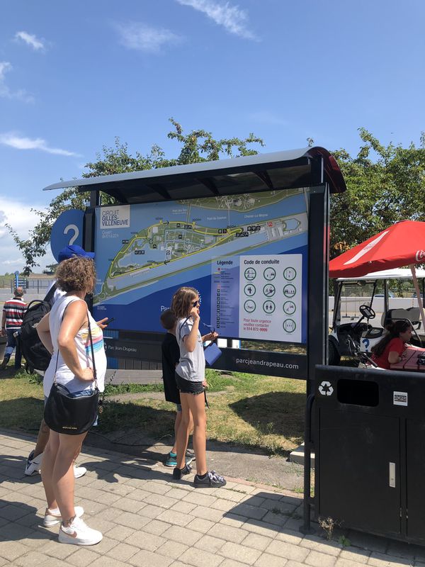 Ride avec mon fils voie maritime - circuit Gilles Villeneuve - pont Victoria