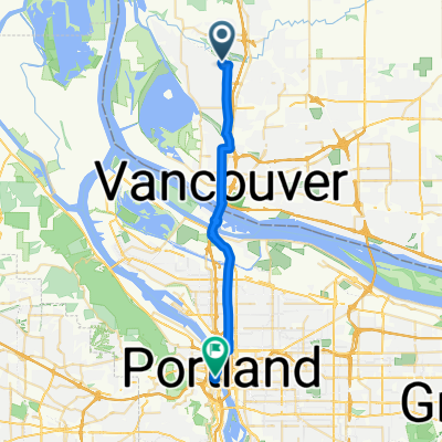 Moderate route in Portland