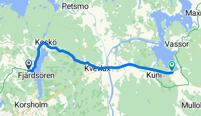 Snail-like route in Kuni