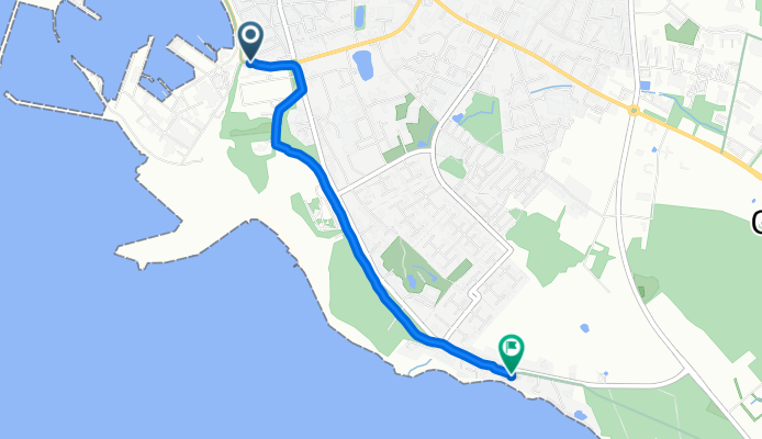 Langsame Fahrt in Rønne