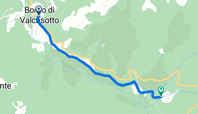 Percorso al Castello di Casotto