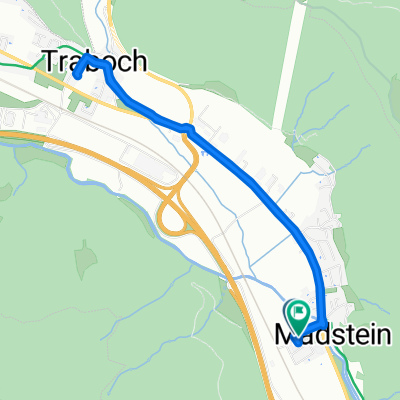 Gerade Fahrt in Traboch