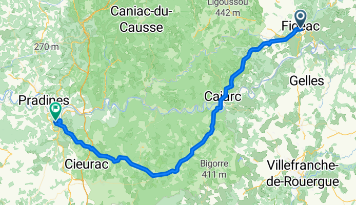 Jakobsweg Etappe 9 - Via Podiensis: Figeac - Cahors GR 65