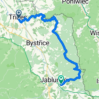 Třinec přes Nýdek a Bahenec na Písečnou