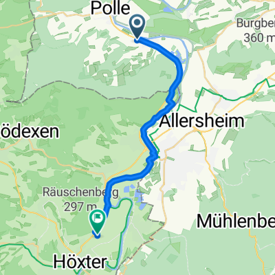 Trainingsstrecke Arbeit Morgens 20190813