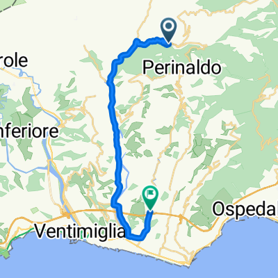 Giro a velocità costante in Vallecrosia