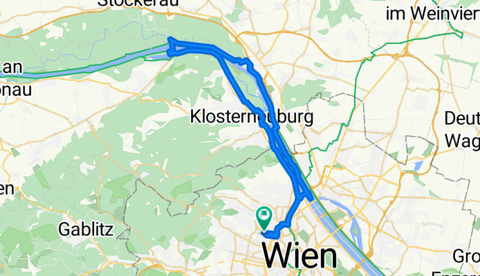 Route im Schneckentempo in Wien