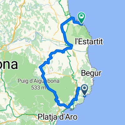 Etappe 2: Calella de P. (Sant Roc) - L'Escala (Can Miquel)