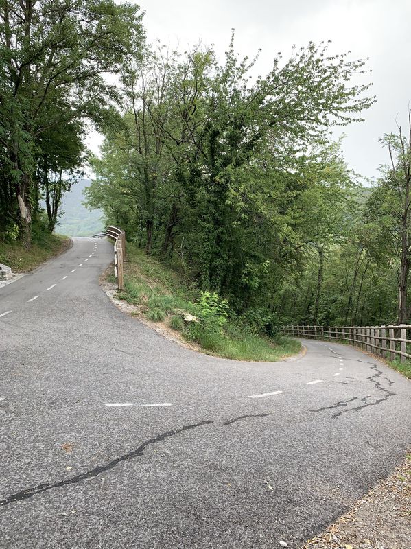 Langsame Fahrt in Solkan