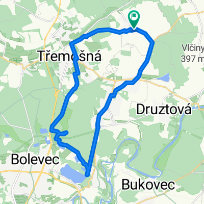 Snail-like route in Česká Bříza