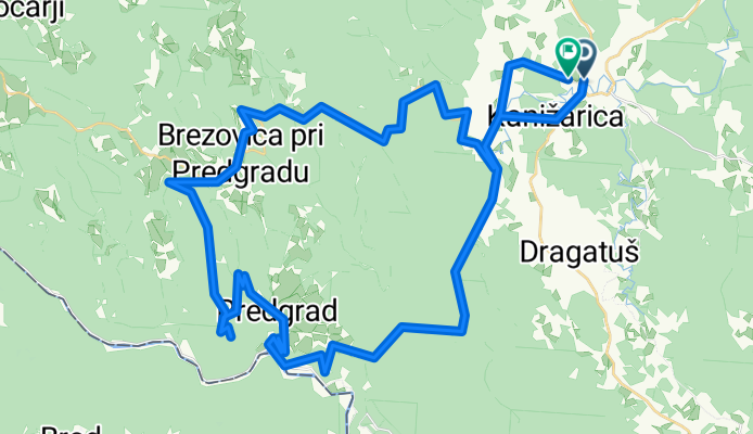 Ćrnomelj - Bistrica - Kozice - Prelesje - Stari trg - Črnomelj