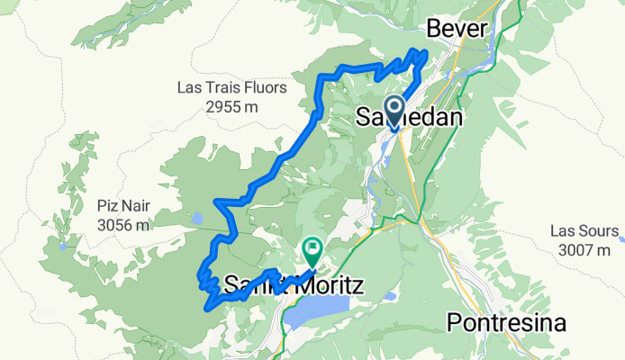 Moderate Route in Samedan