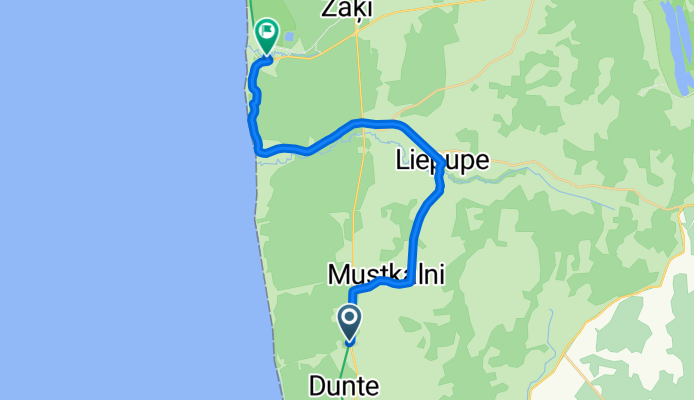 Ruta constante en Liepupe