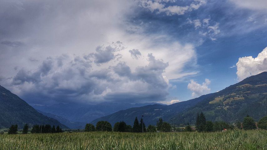 auf dem Drauradweg von Kleblach-Lind nach Dellach