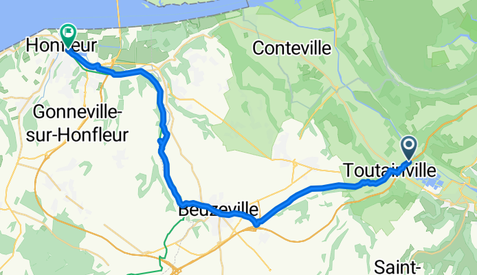 Langsame Fahrt in Honfleur