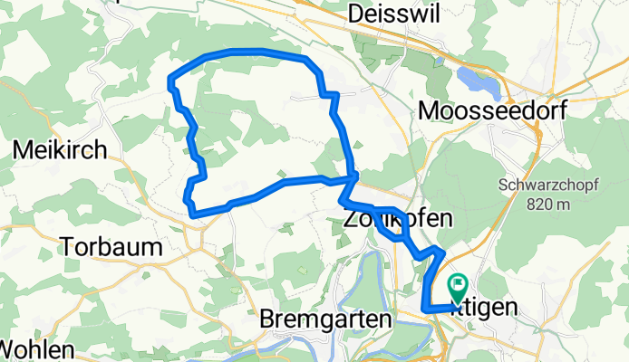 Ittigen-Kirchlindach-Münchenbuchsee-Ittigen