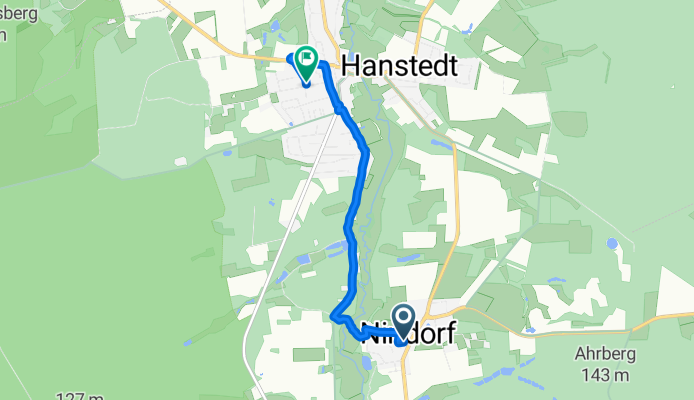 Einfache Fahrt in Hanstedt