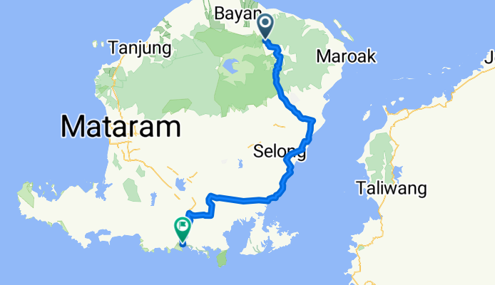 Lombok, Indonesia, 4 Etappen, große Runde, 03, Sembalun Lawang - Kuta Lombok, 113 km