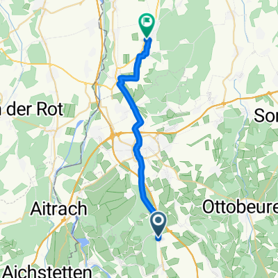 Woringen nach  Niederrieden, Sportzplatzweg