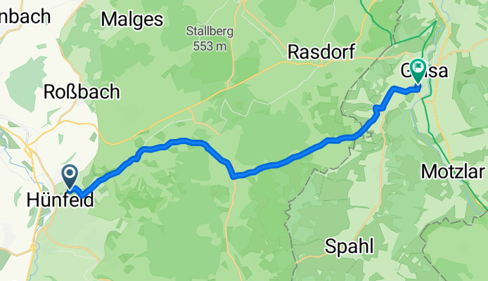 Entspannende Route in Geisa