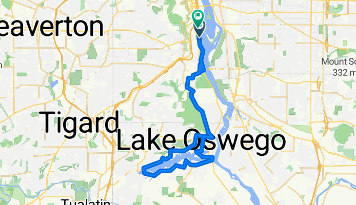 Portland to Lake Oswego